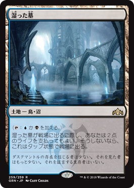 湿った墓　RTR版　日本語　4枚　一枚微キズ 湿った墓/Watery Grave(GRN) (JPN) R PWマーク付き | TCG-SHOP
