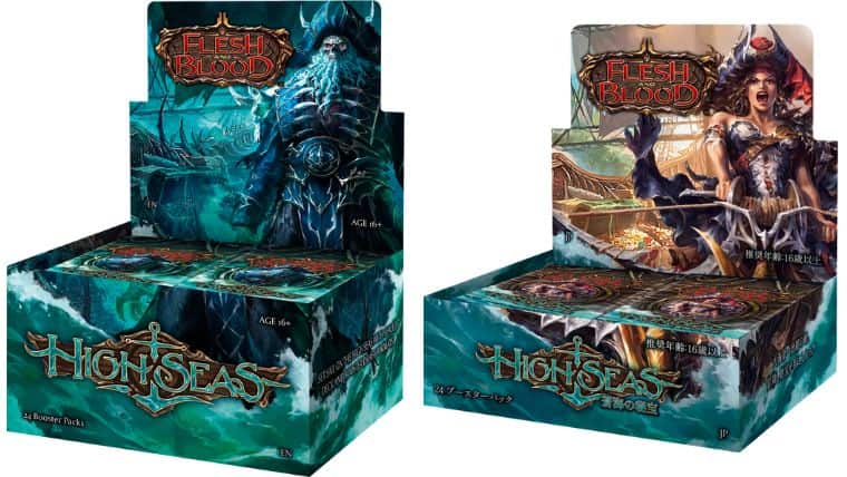 FLESH AND BLOOD　蒼海の秘宝　High Seas　英語版　1box FLESH AND BLOOD 蒼海の秘宝 High Seas 英語版 1box Box & Pack