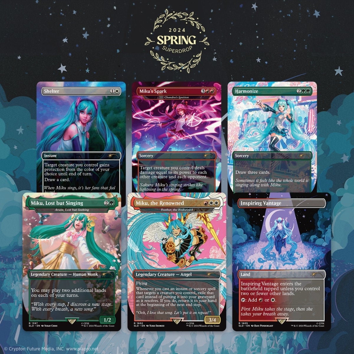 MTG 英語版 Secret Lair X 初音ミク 桜スーパースター 英語版 